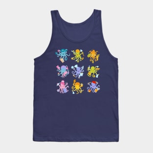 Octopus watercolor collection Tank Top